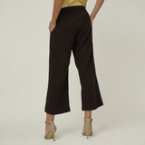 Barrel Leg Pants - Coffee