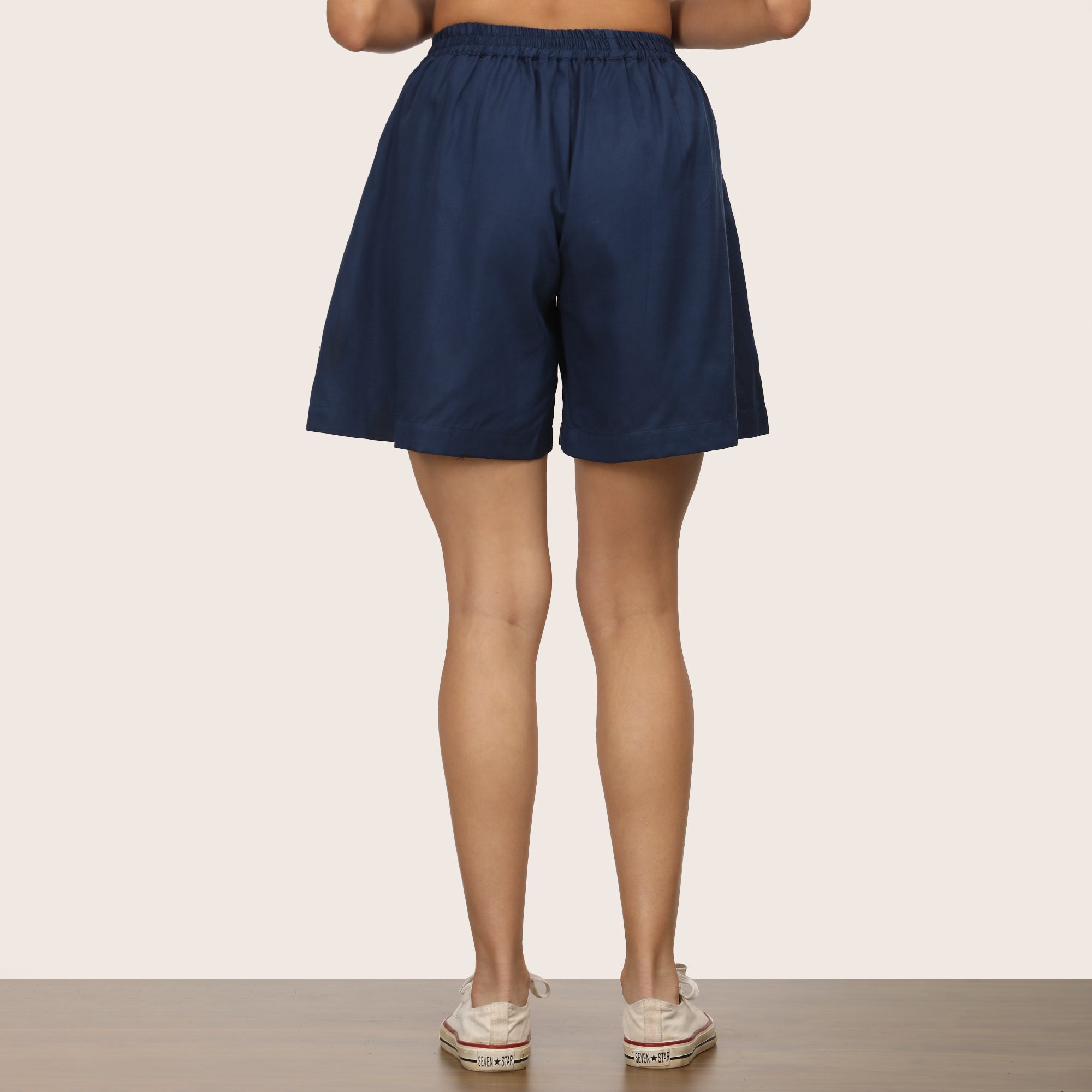 Cuban Co-ord Set Of 2 - Shirt & Shorts - Navy Blue