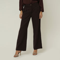 Sofia Set of 2 - Long Tunic & Pants - Maroon & Coffee