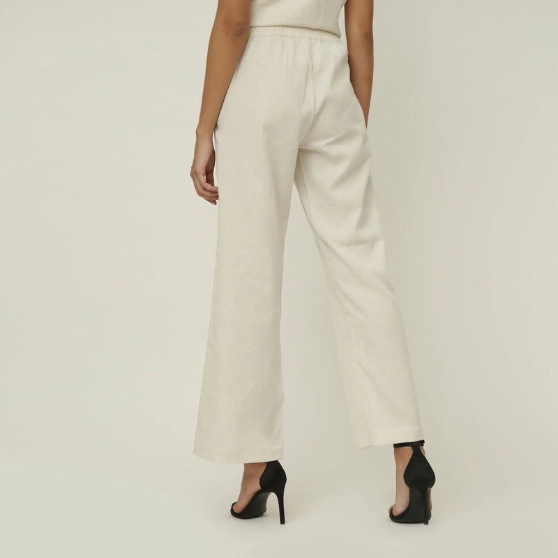 Sofia Set Of 2 - Pleated Tunic & Long-Leg Pants - Autumn Rust & Ecru