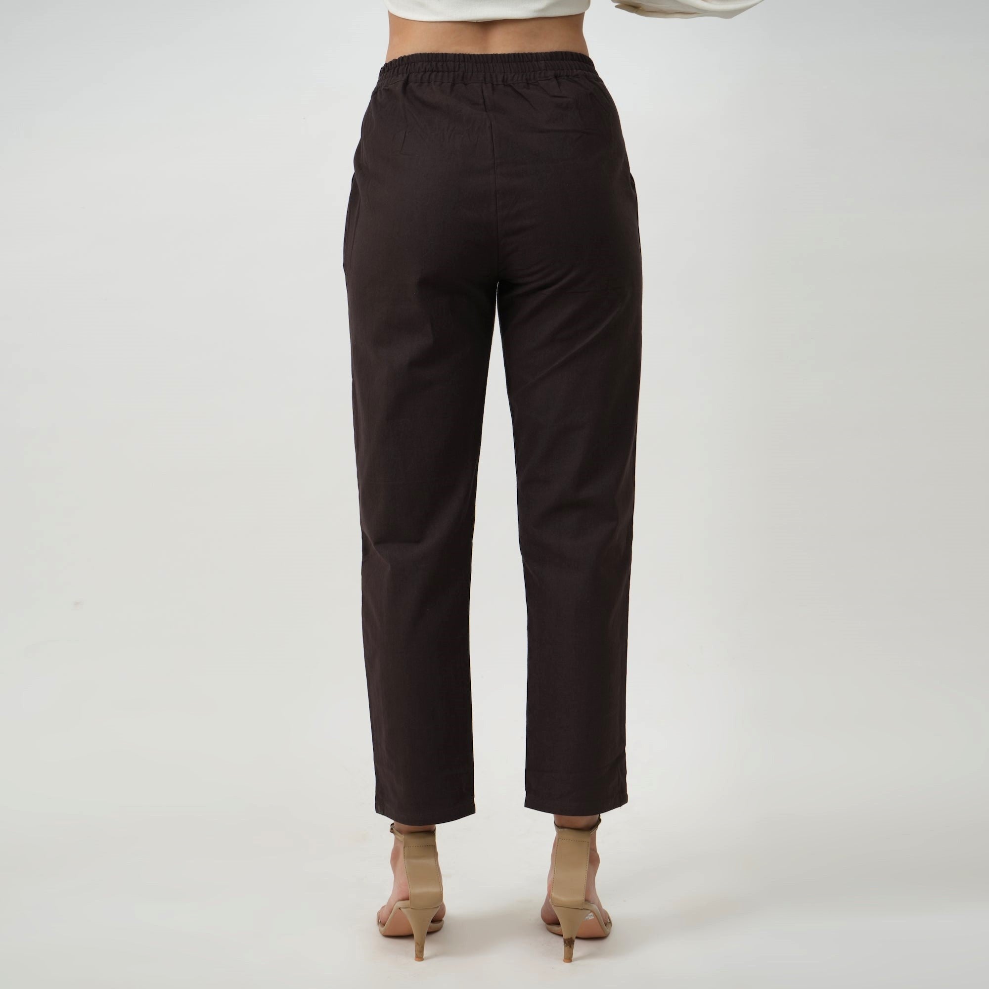 Opal Set Of 2 - Shirt & Pants - Coffee Brown