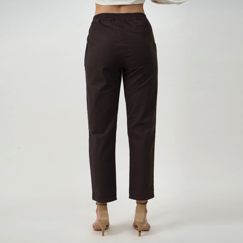 Opal Set Of 2 - Shirt & Pants - Coffee Brown