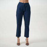 Opal Set Of 2 - Shirts & Pants - Ecru & Navy Blue