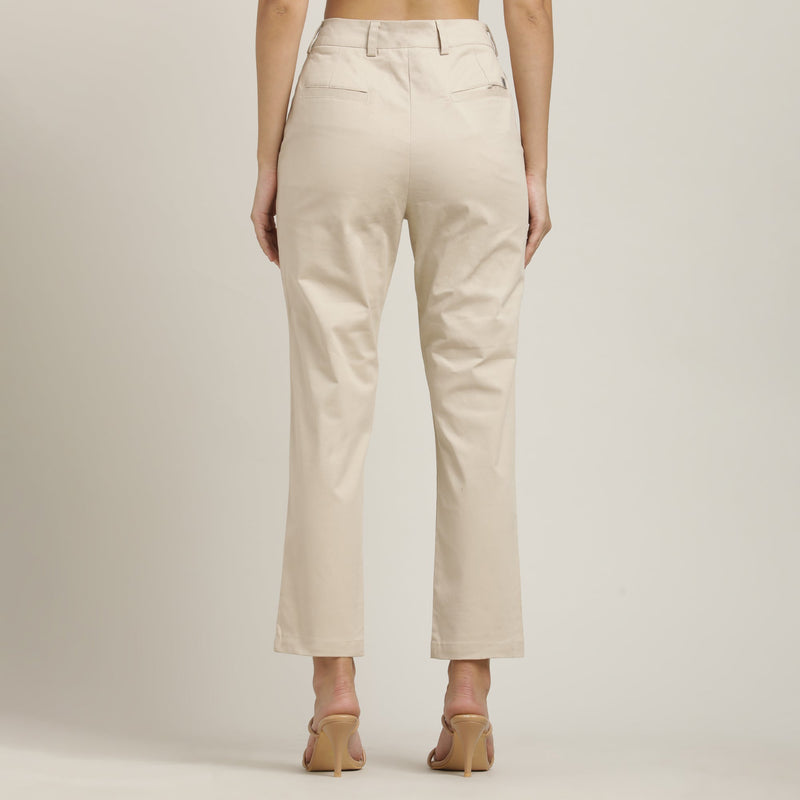 Oversized Shirt & Chinos - Ecru & Beige