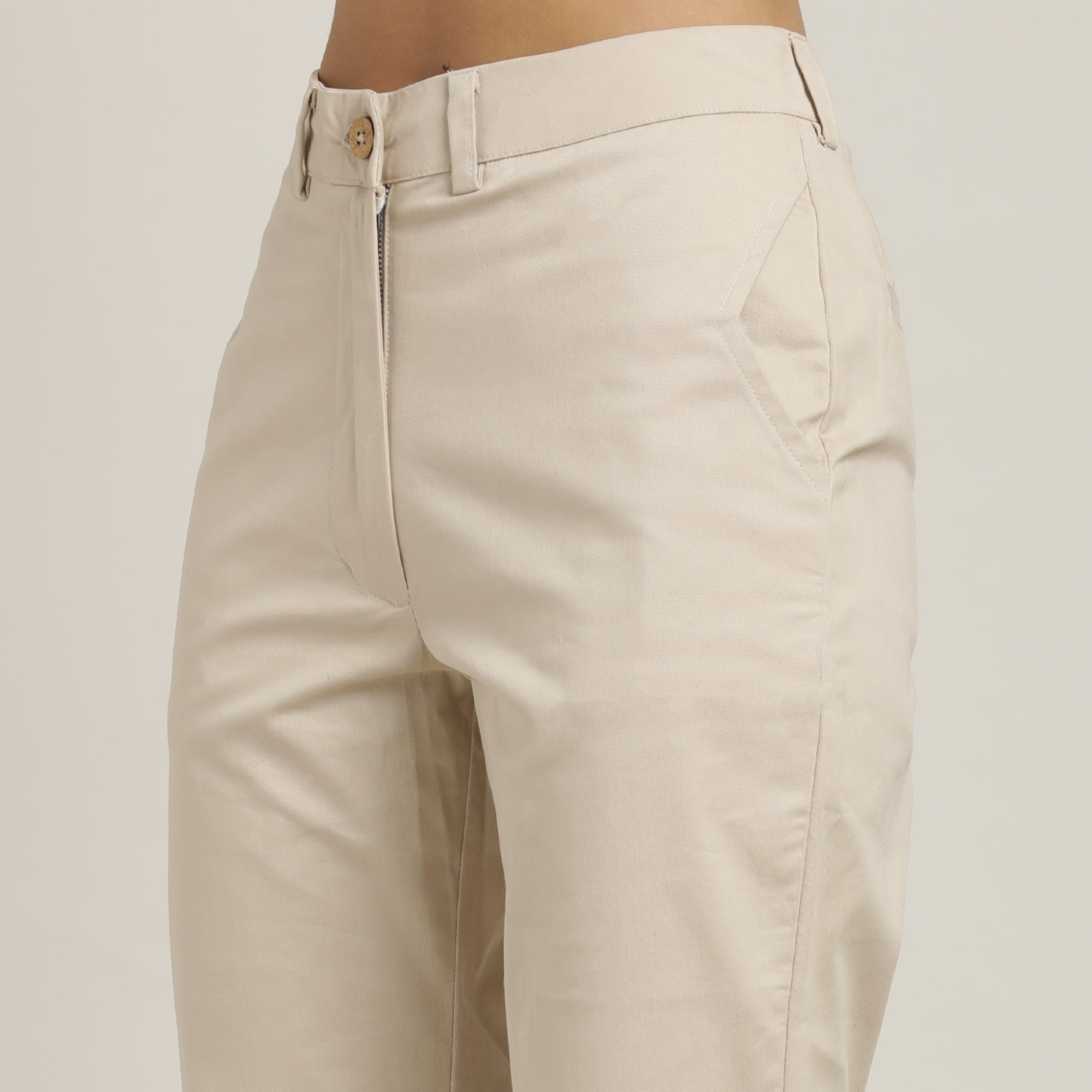 Oversized Shirt & Chinos - Navy Blue & Beige