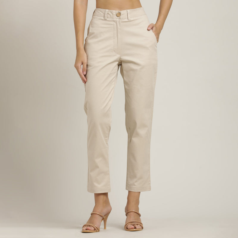 Oversized Shirt & Chinos - Pastel Pink & Beige