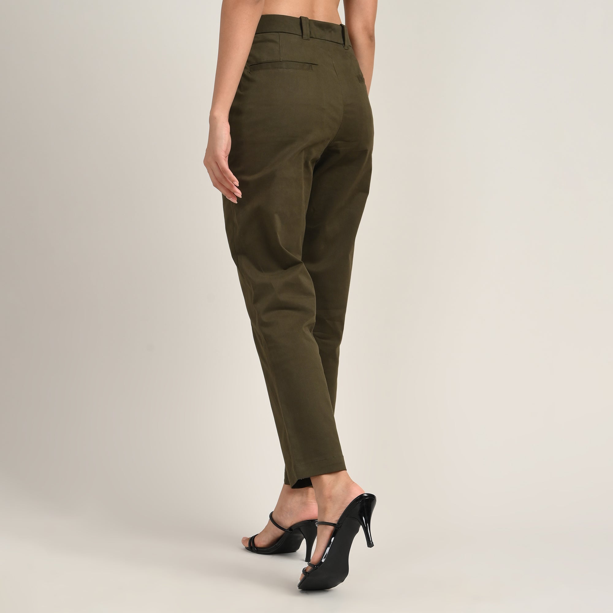 Oversized Shirt & Chinos - Coffee Brown & Olive