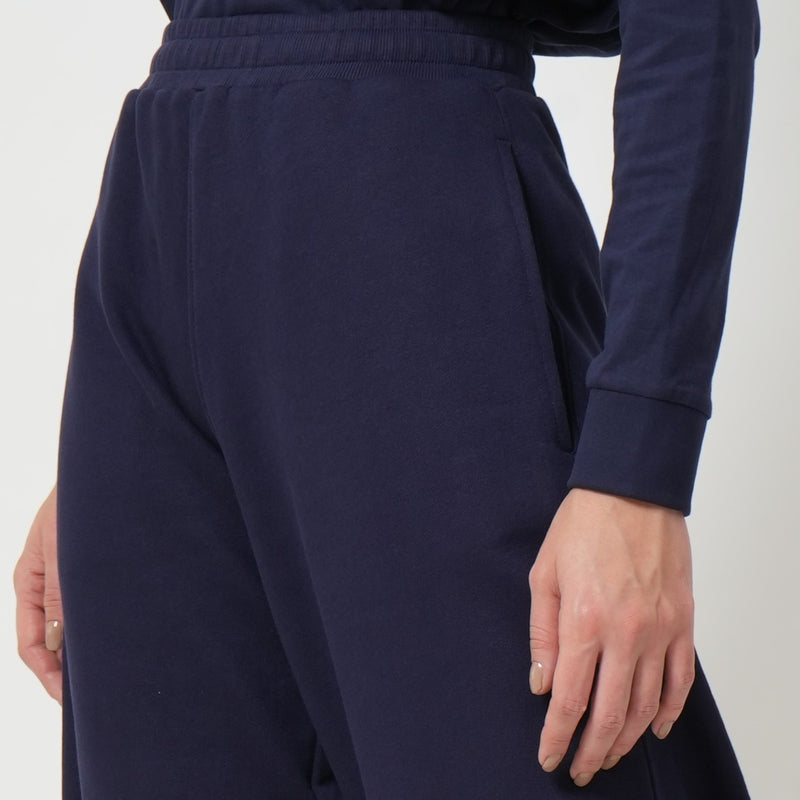 Wide Joggers - Navy Blue