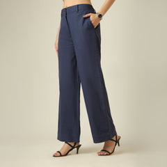 Landsend Linen Pants - Navy Blue