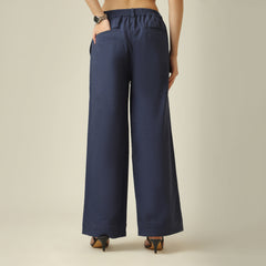Landsend Linen Pants - Navy Blue