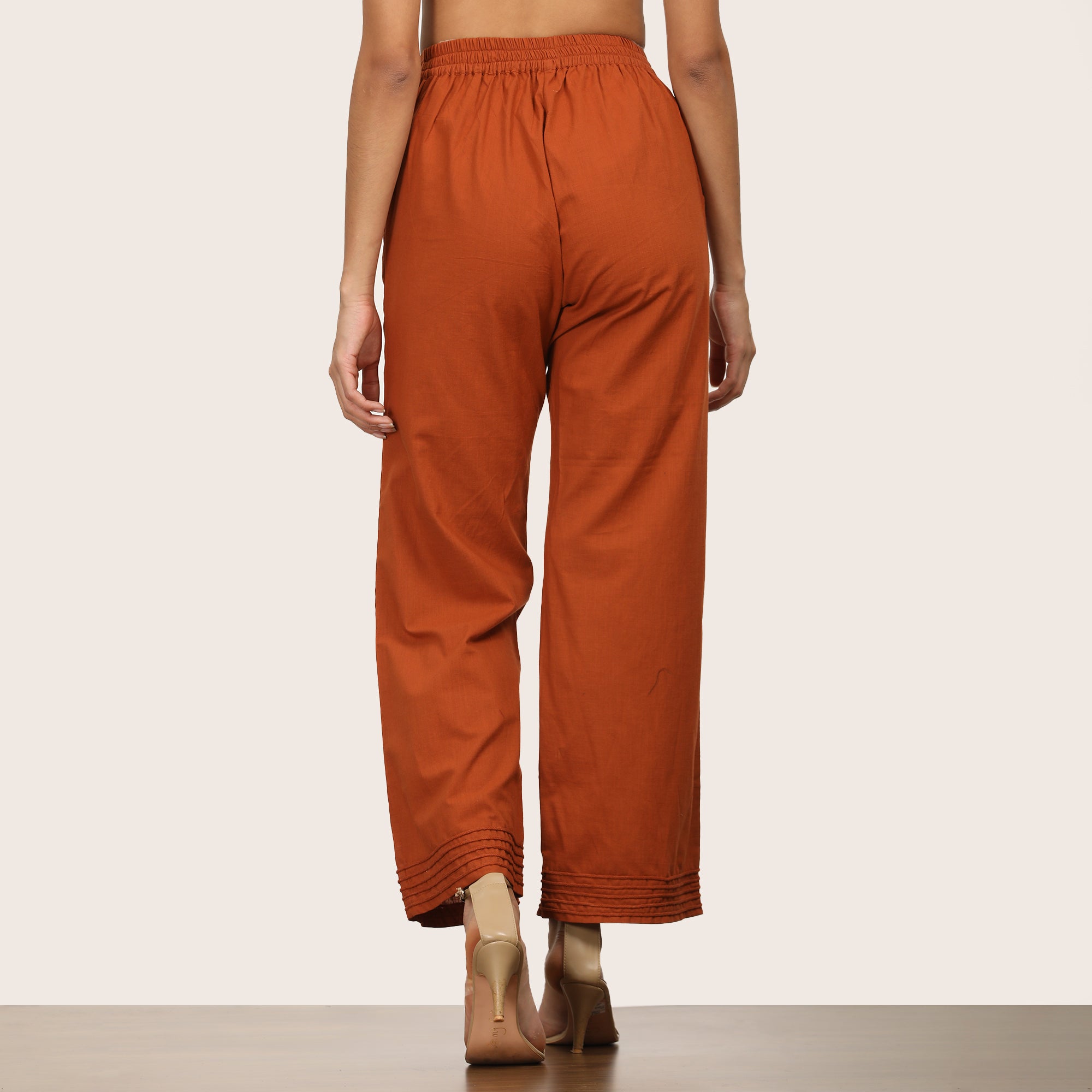 Penny Co-ord Set Of 2 - Shirt Tunic & Pants - Autumn Rust