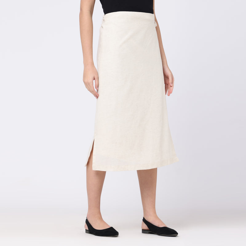 Wrap Skirt - Ecru