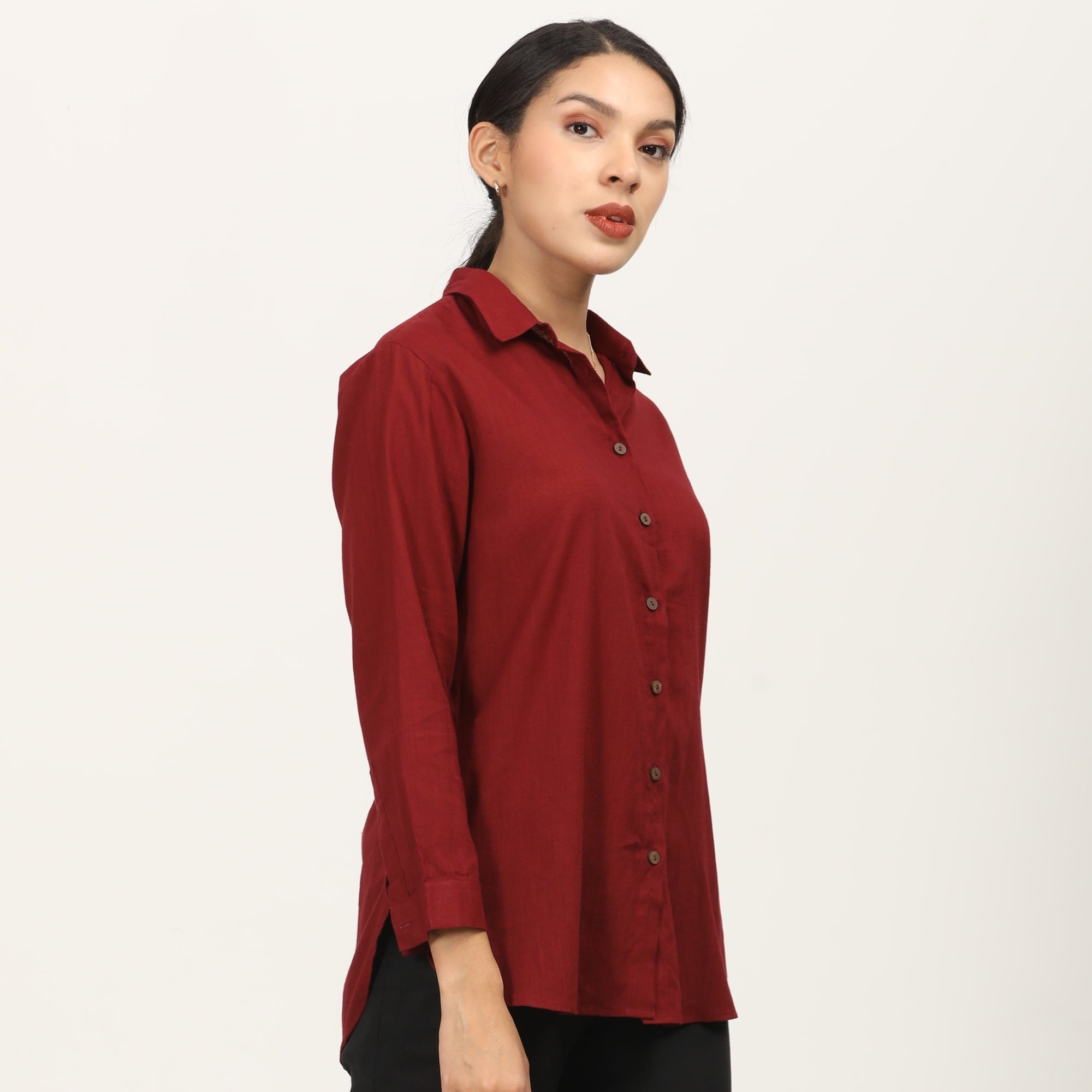 Jessica Shirt - Maroon