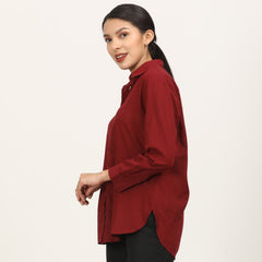 Jessica Shirt - Maroon