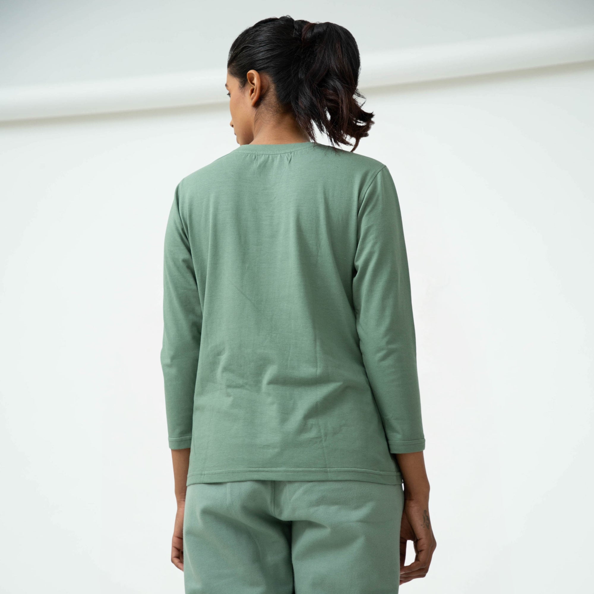 Long Sleeve T-Shirt - Sage Green