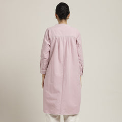 Florence Set Of 3 - Overlay, Slip Top & Barrel Leg Pants - Pastel Pink With Ecru Edging