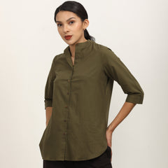 Dianne Shirt - Olive Green