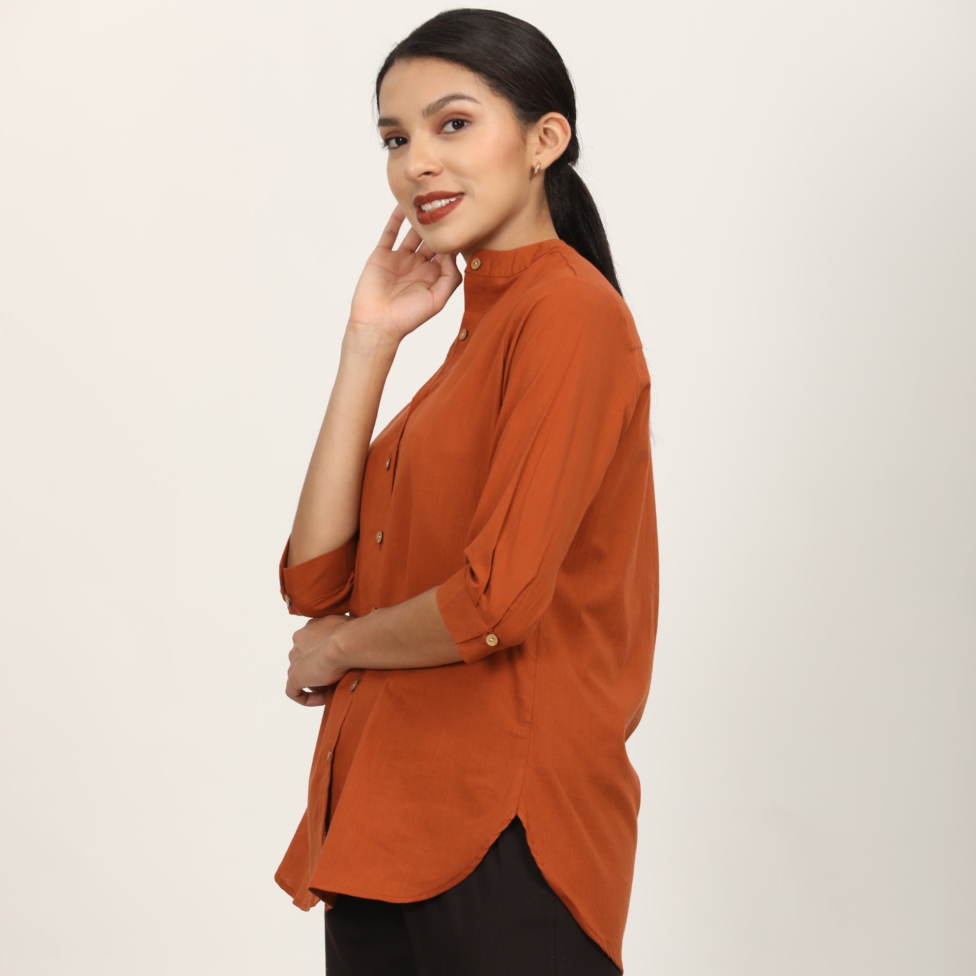 Dianne Shirt - Autumn Rust (Copy)
