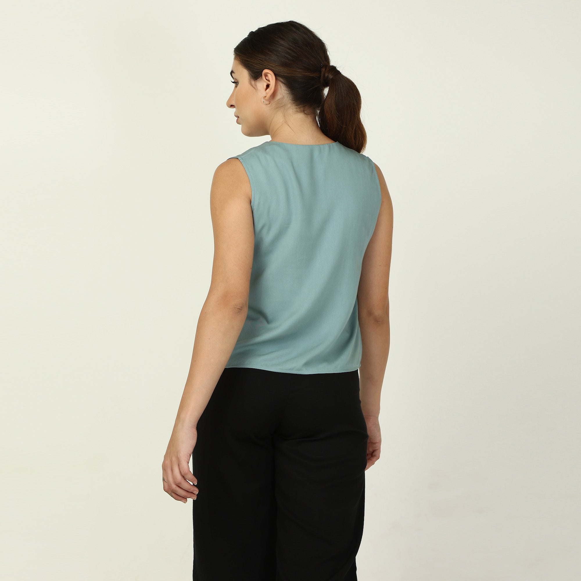 Donna 3 - Piece Blazer Suit - Tone On Tone Blue