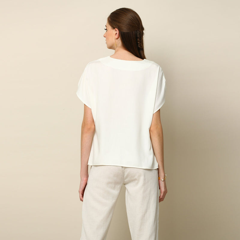 Aurora Top - Vanilla White