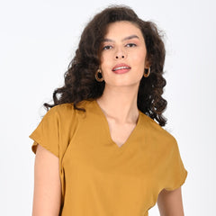 Aurora Top - Mustard Yellow