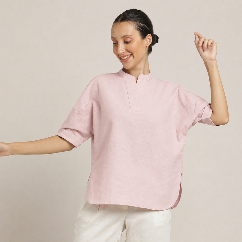 Kimono Top - Pastel Pink