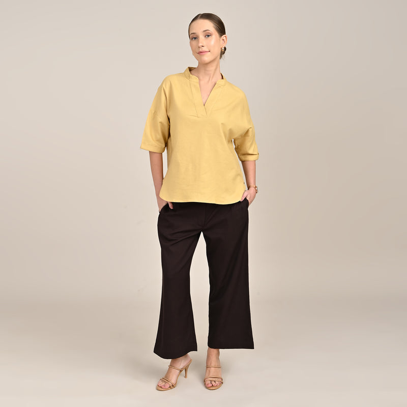 Kimono Top - Butter Yellow