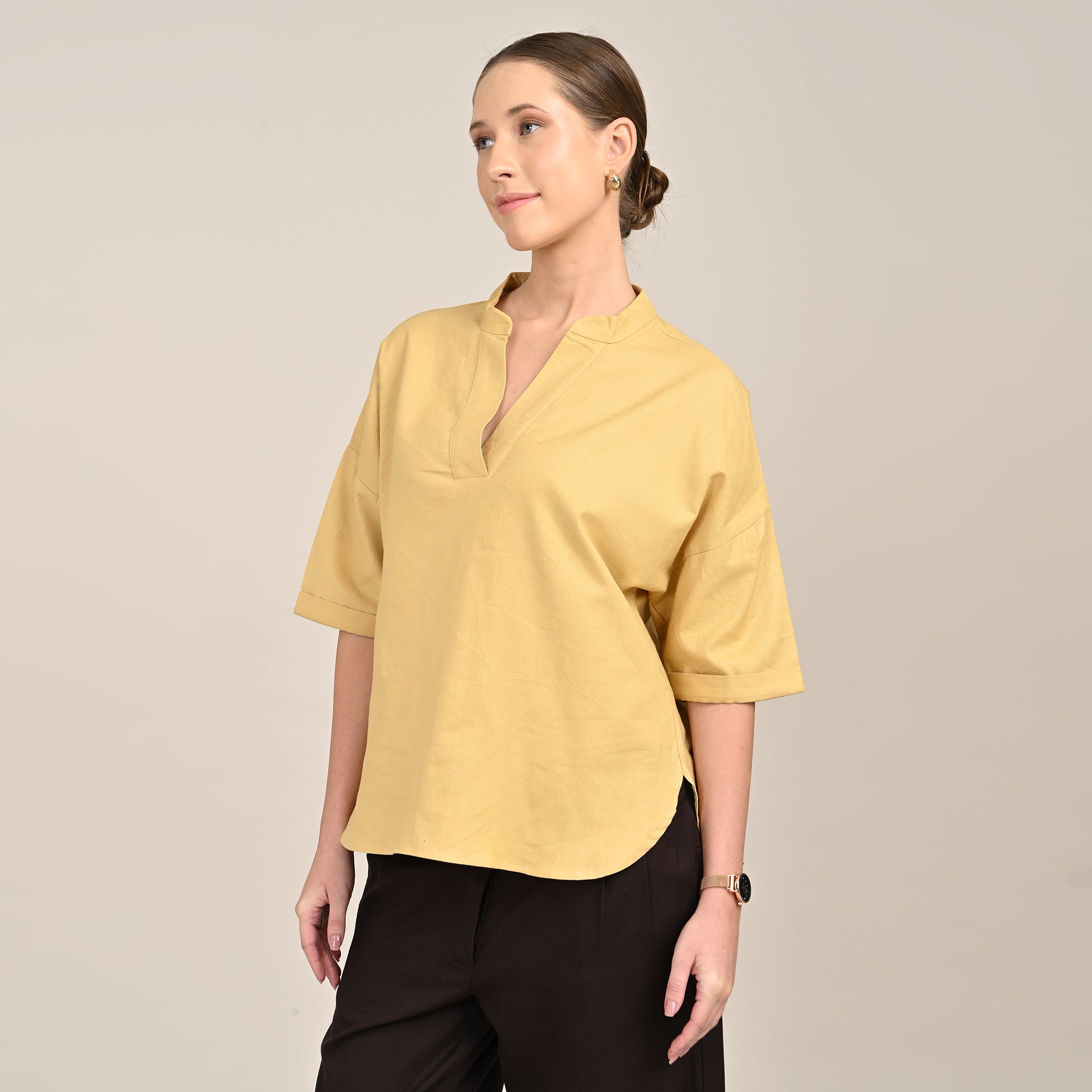 Kimono Top - Butter Yellow