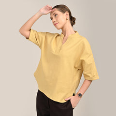 Kimono Top - Butter Yellow