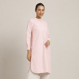 Pleated Tunic - Pastel Pink