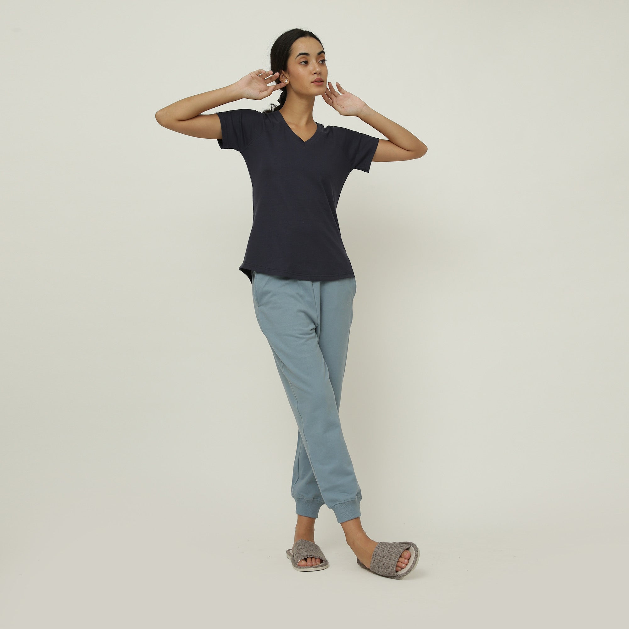 Raglan Sleeve Tee - Navy