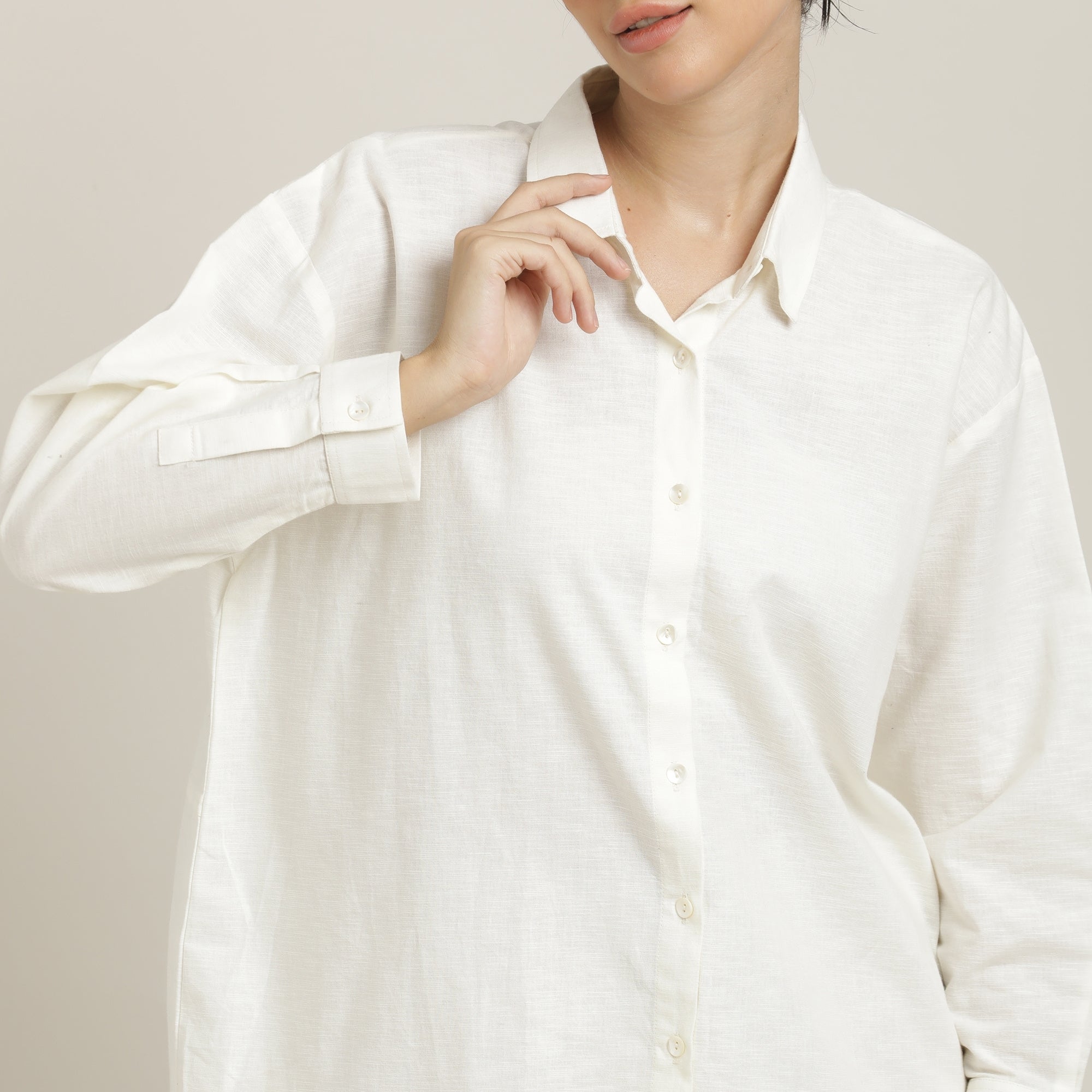 Oversized Shirt - Ecru