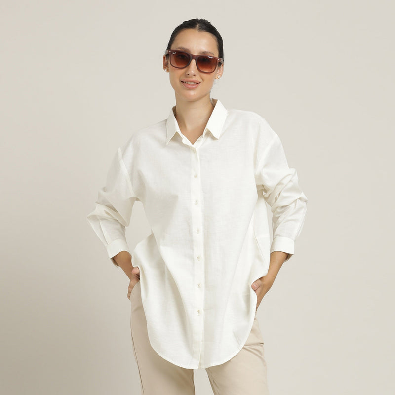 Oversized Shirt - Ecru