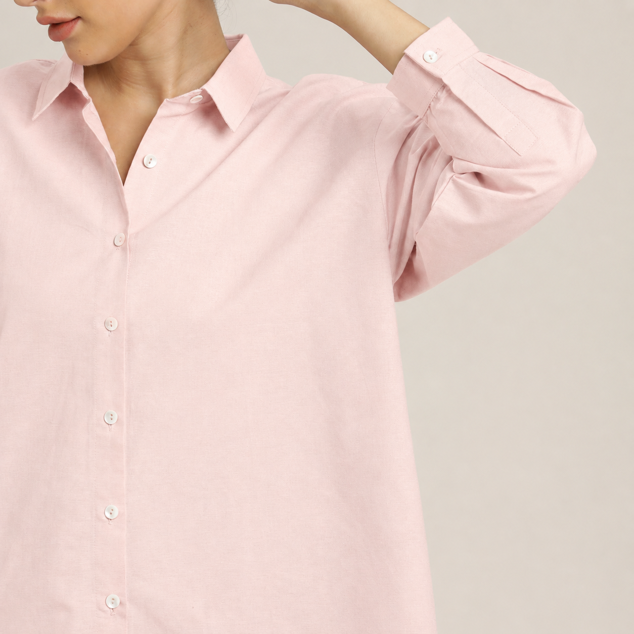 Oversized Shirt - Pastel Pink
