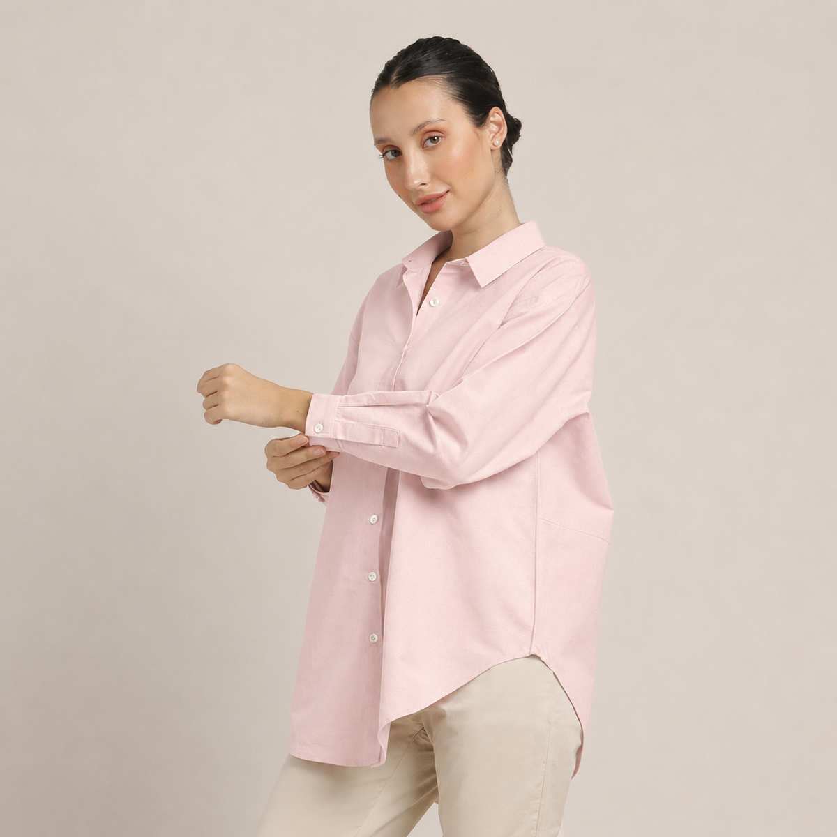 Oversized Shirt - Pastel Pink