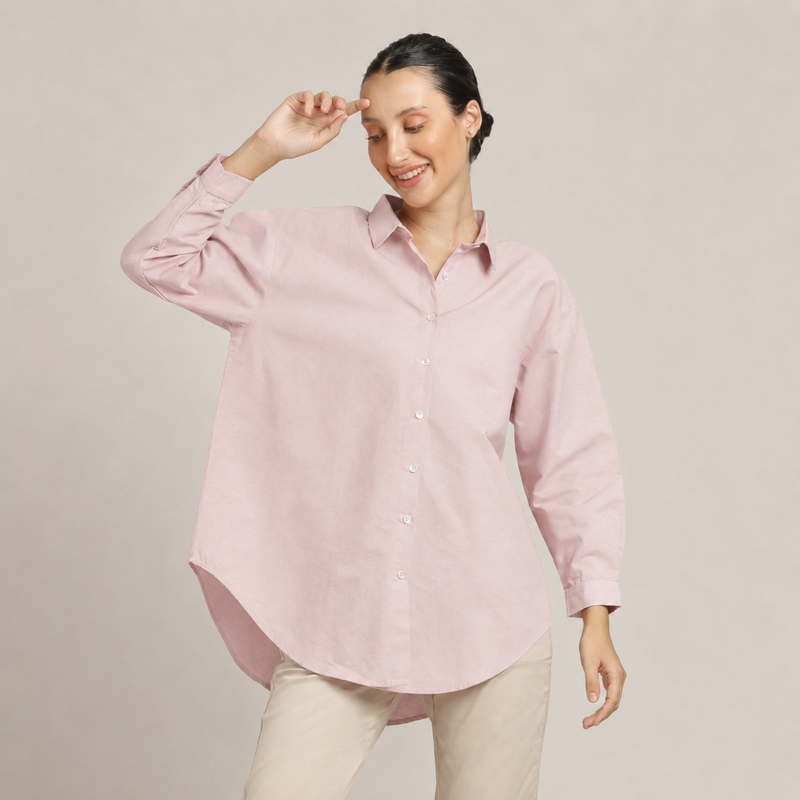 Oversized Shirt - Pastel Pink