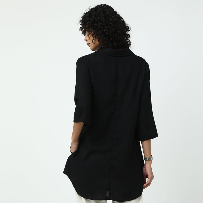 Skipper Collar Tunic - Black