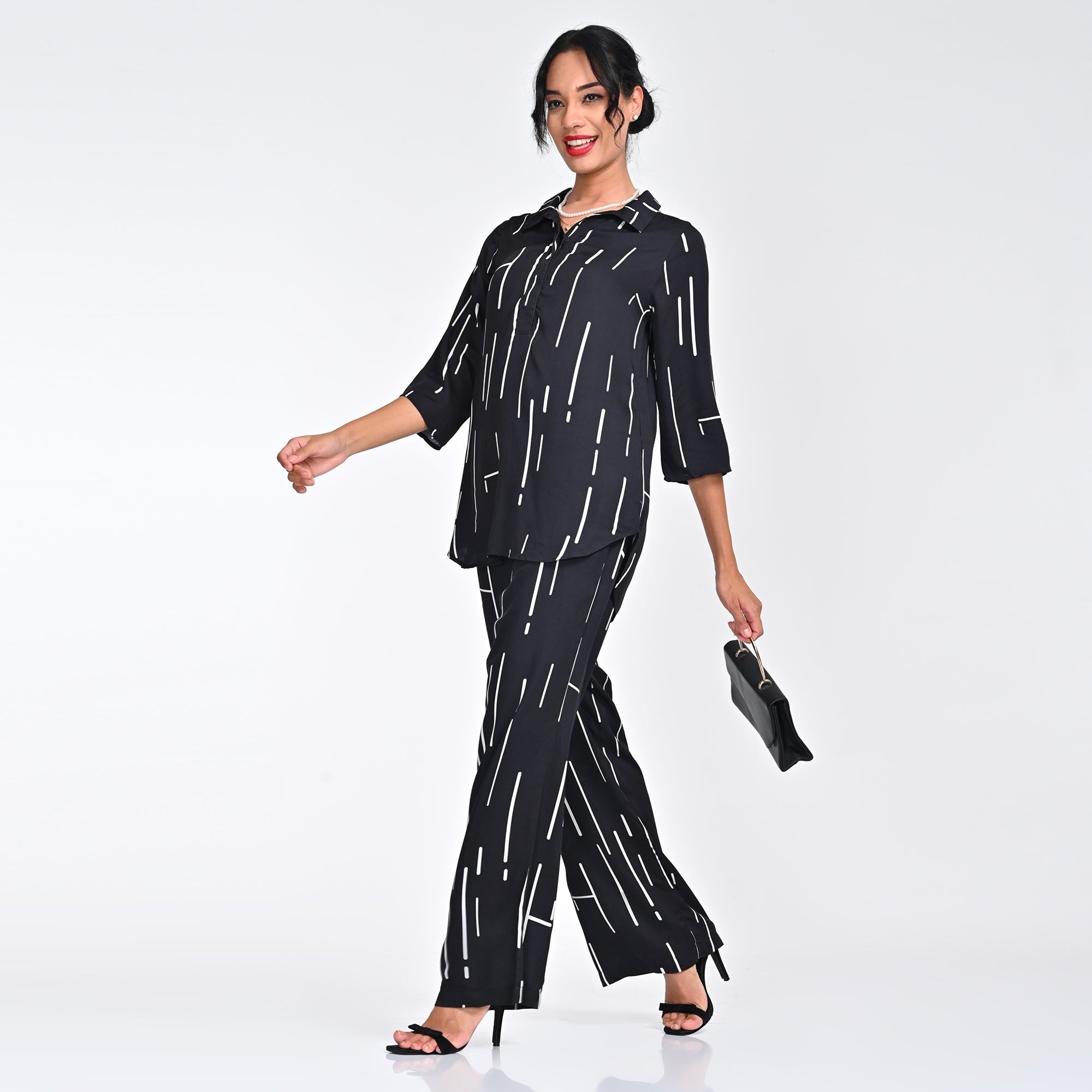Ethan Pants - Black Cedar Print - Limited Edition