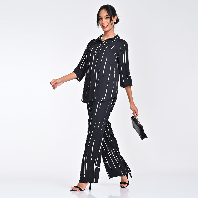 Ethan Pants - Black Cedar Print - Limited Edition