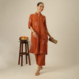 Dakota Co-ord Set - Autumn Rust With Embroidery