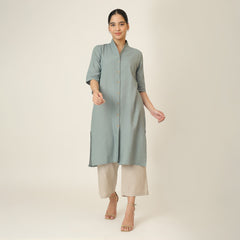 Dakota  Set of 3 - Long Shirt, Inner & Pants - Agave Green & Greige