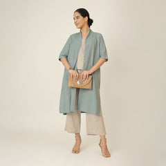 Dakota  Set of 3 - Long Shirt, Inner & Pants - Agave Green & Greige