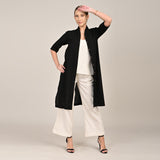 Dakota  Set of 3 - Long Shirt, Inner & Pants - Black & Ecru