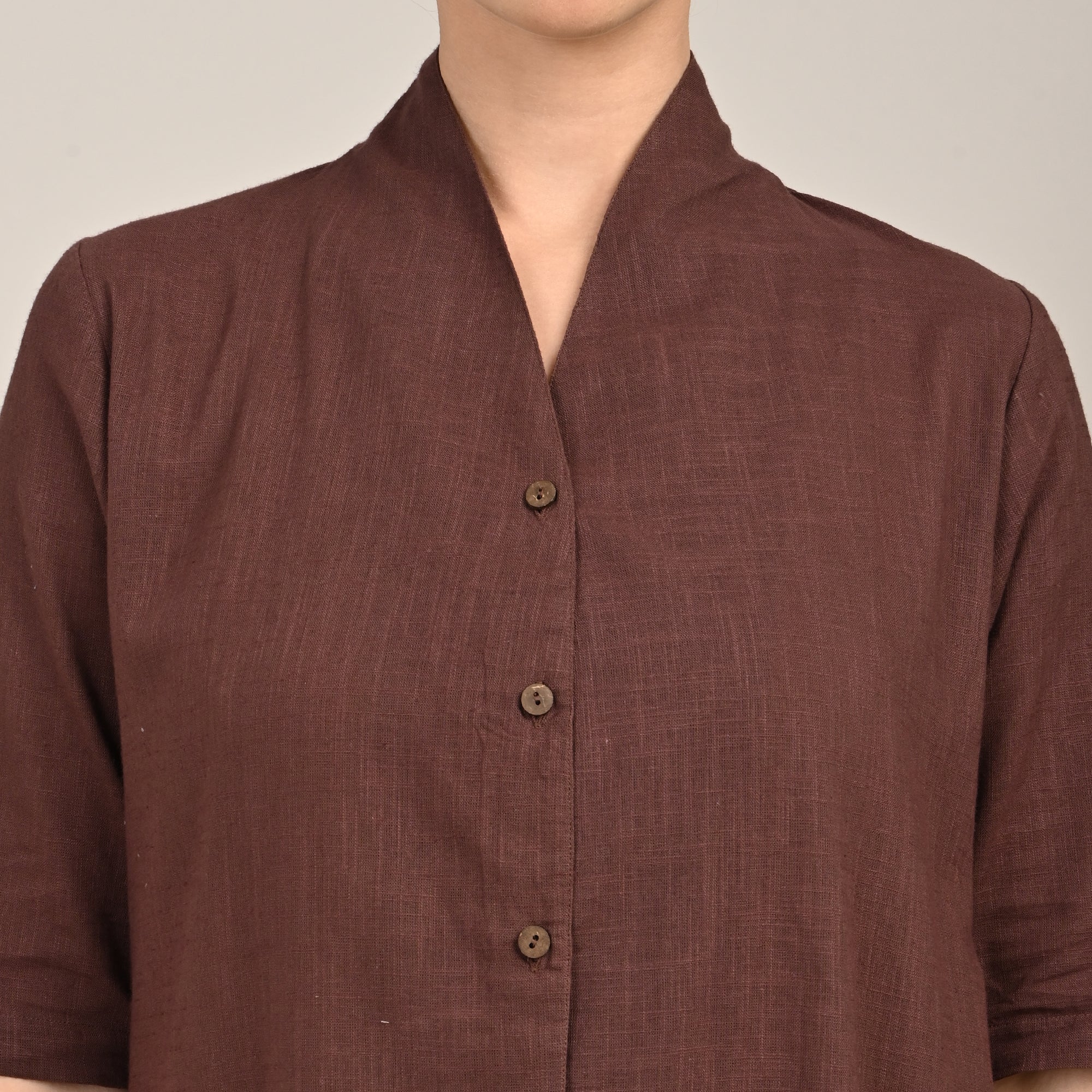 Dakota  Set of 3 - Long Shirt, Inner & Pants - Coffee & Mustard