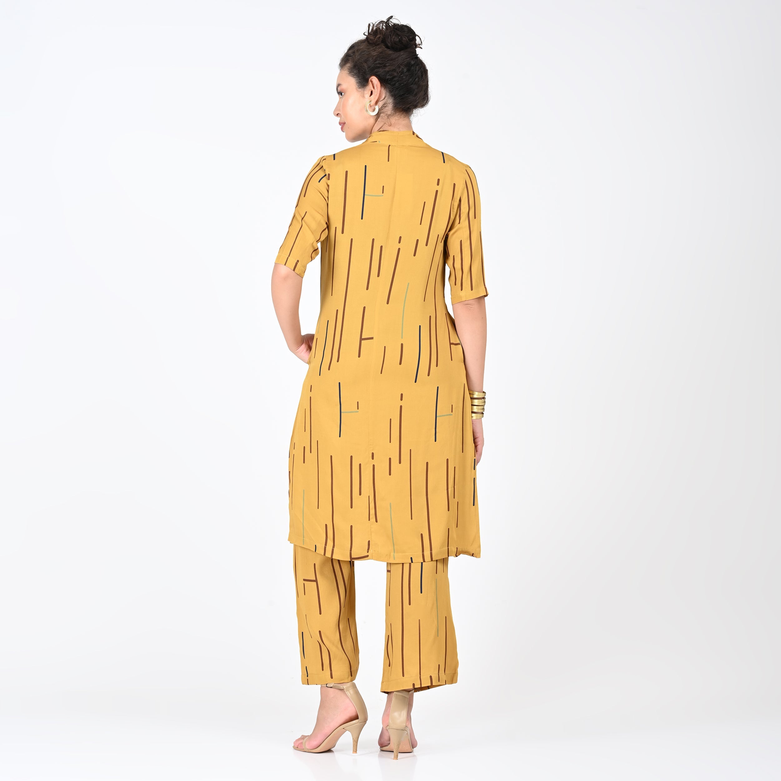 Dakota Co-ord Set - Mustard Cedar Print - Limited Edition