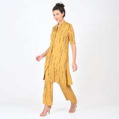 Dakota Co-ord Set - Mustard Cedar Print - Limited Edition