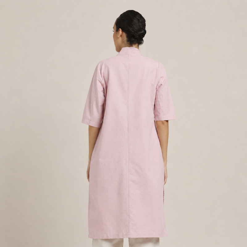 Dakota Dress & Jacket Set - Overlay & Midi Dress - Pastel Pink & Ecru