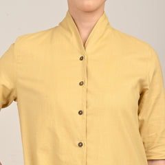 Dakota Long Shirt Jacket - Butter Yellow