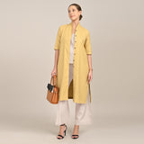 Dakota Long Shirt Jacket - Butter Yellow