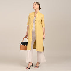Dakota  Set of 3 - Long Shirt, Inner & Pants - Yellow & Greige